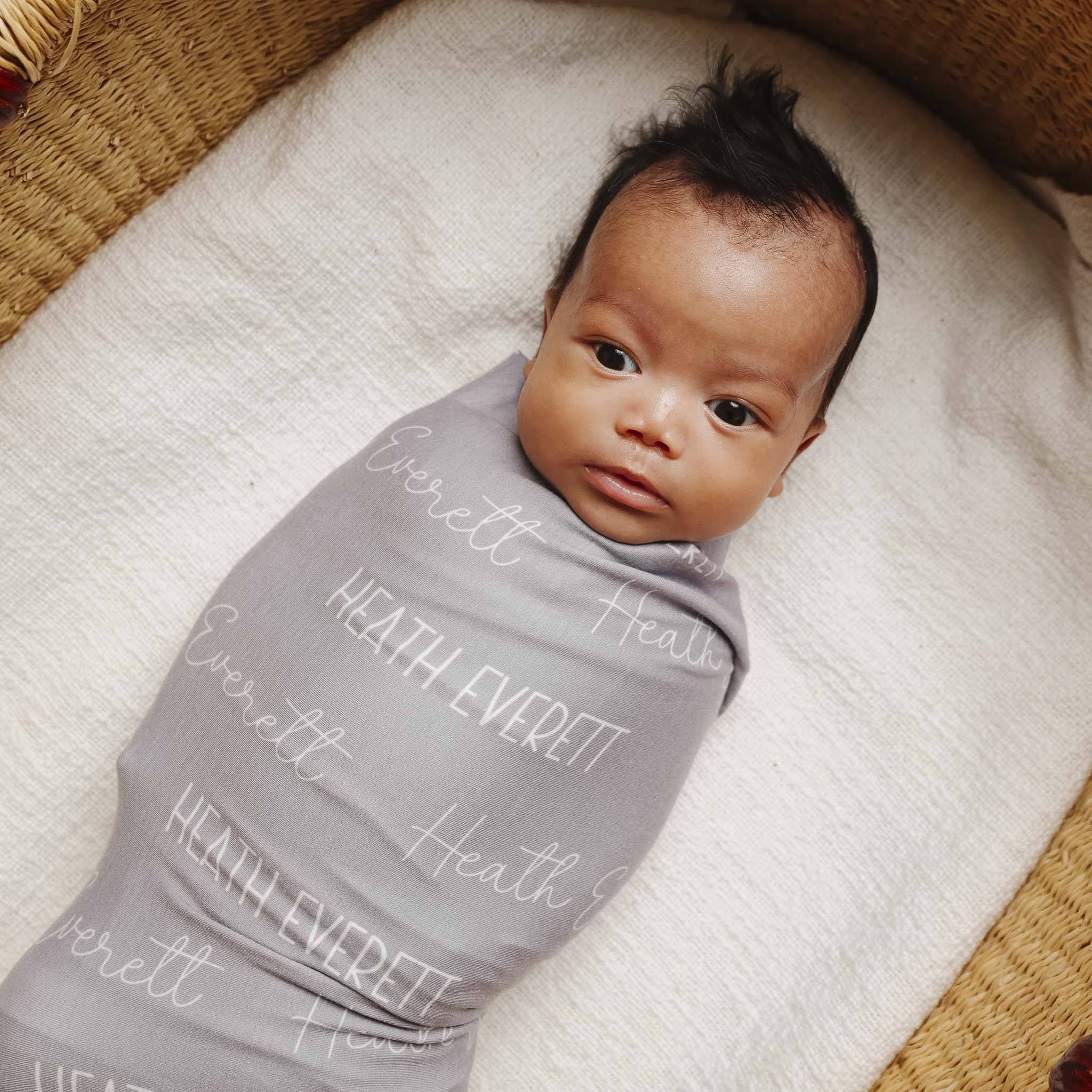 Shops personalized newborn swaddle