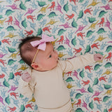 Premium Knit Fitted Crib Sheet - Dinosaurs of Jurassic Park