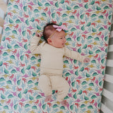 Premium Knit Fitted Crib Sheet - Dinosaurs of Jurassic Park