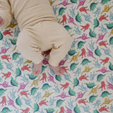 Premium Knit Fitted Crib Sheet - Dinosaurs of Jurassic Park