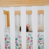 Premium Knit Fitted Crib Sheet - Dinosaurs of Jurassic Park