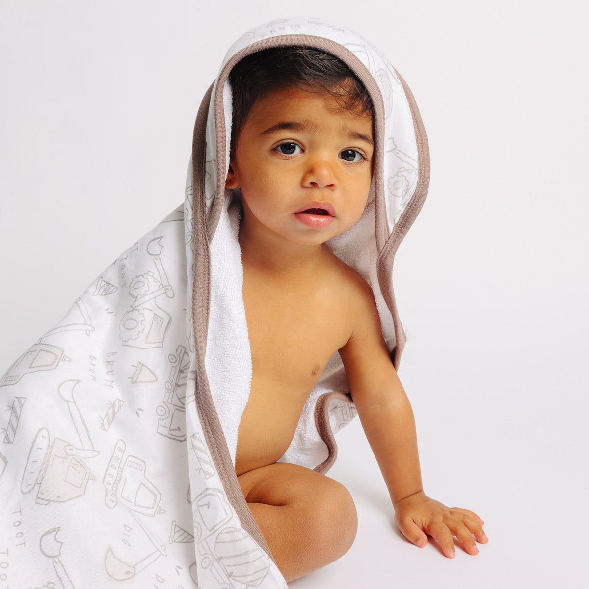 Premium Baby Knit Hooded Towel - Gage