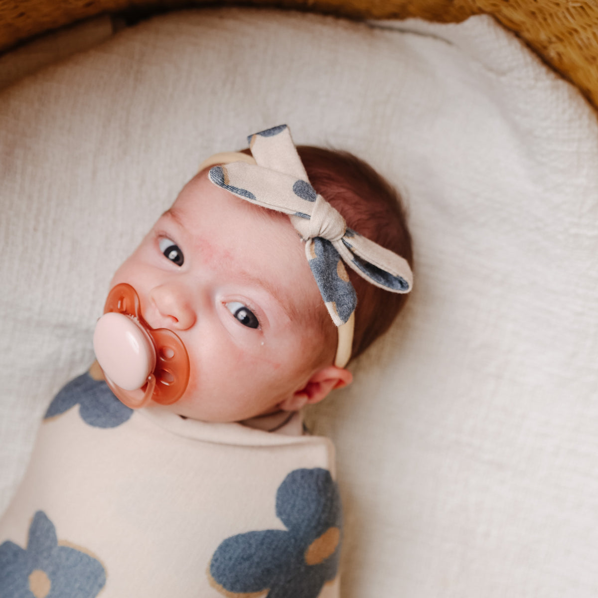 Ribbon Nylon Bow - Gemma In Tan