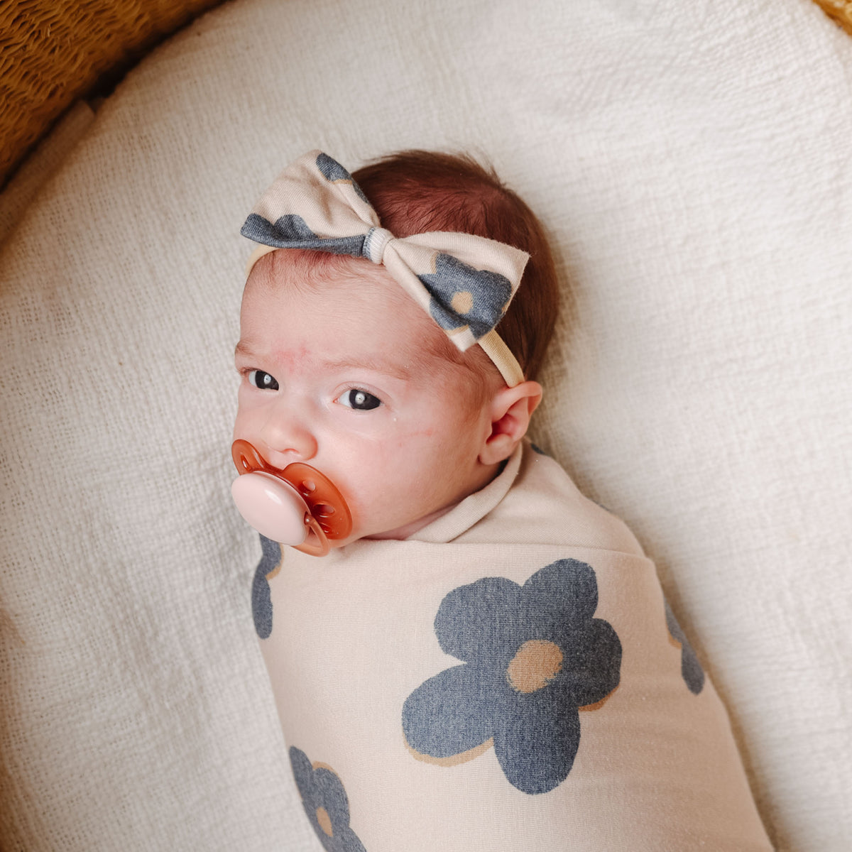 Bowtie Nylon Bow - Gemma In Tan