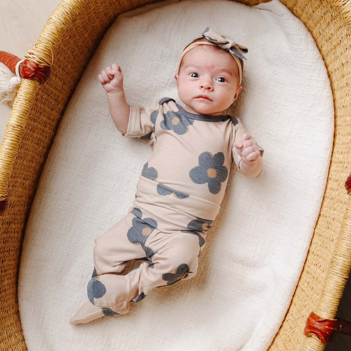 Footed Baby Pants - Gemma In Tan