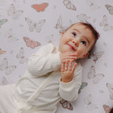 Premium Knit Fitted Crib Sheet - Luna