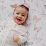 Premium Knit Fitted Crib Sheet - Luna