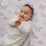 Premium Knit Fitted Crib Sheet - Luna