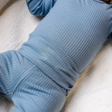 Rib Knit Long Sleeve Bodysuit - Atlantic