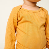 Rib Knit Long Sleeve Bodysuit - Dolce