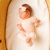 Footed Baby Pants - Blush