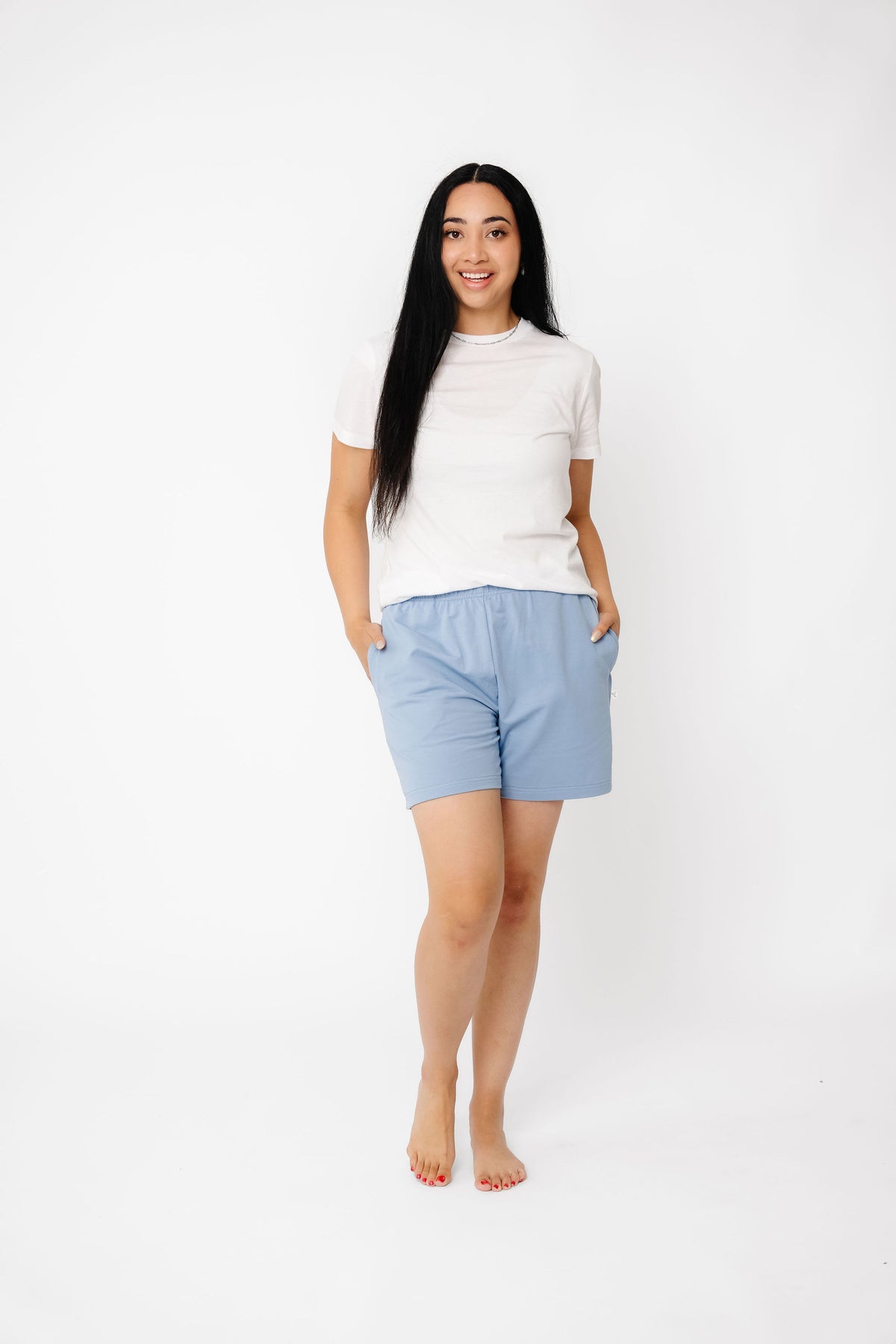 Women's French Terry Short- Robin