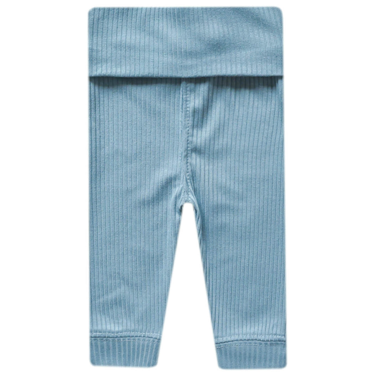 Rib Knit Baby Pants- Atlantic