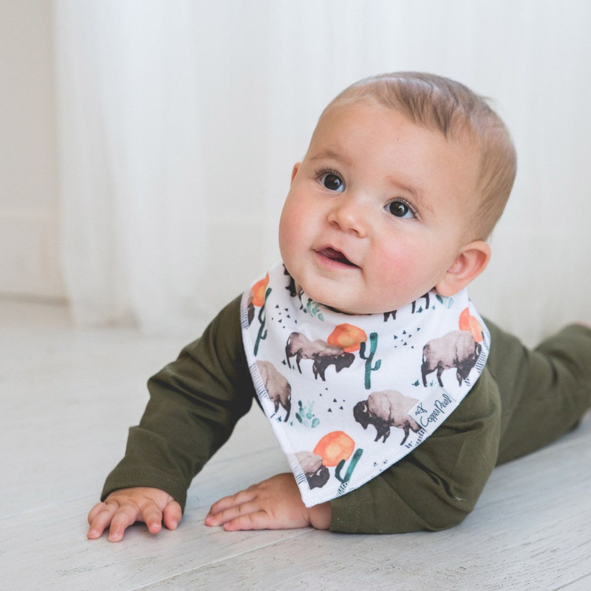 Baby Bandana Bibs - Bison