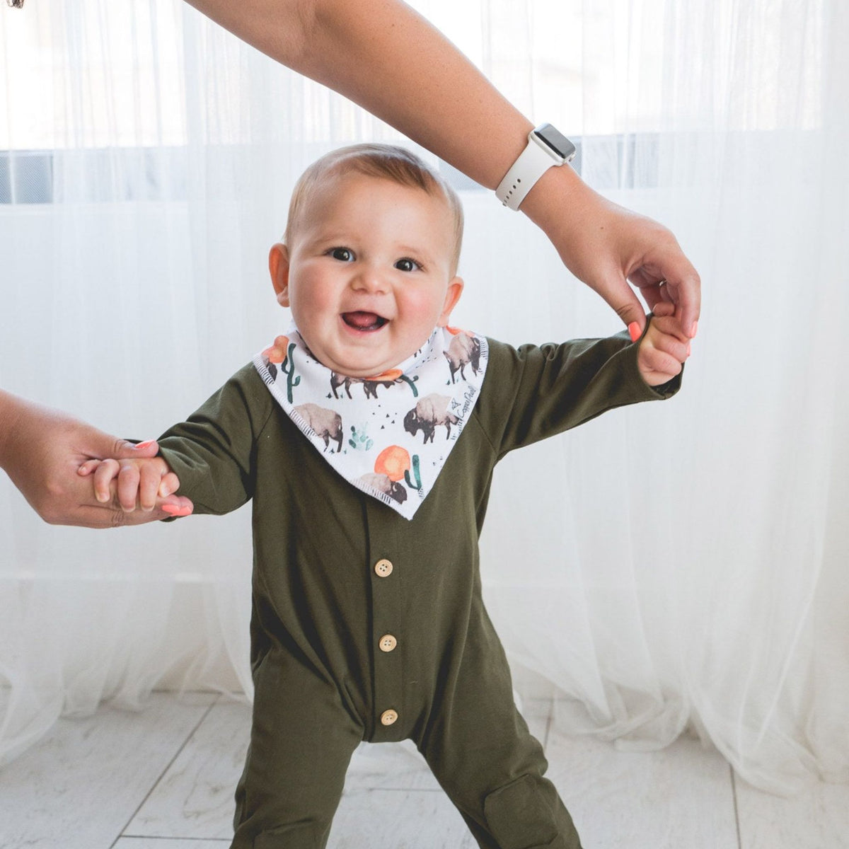 Baby Bandana Bibs - Bison