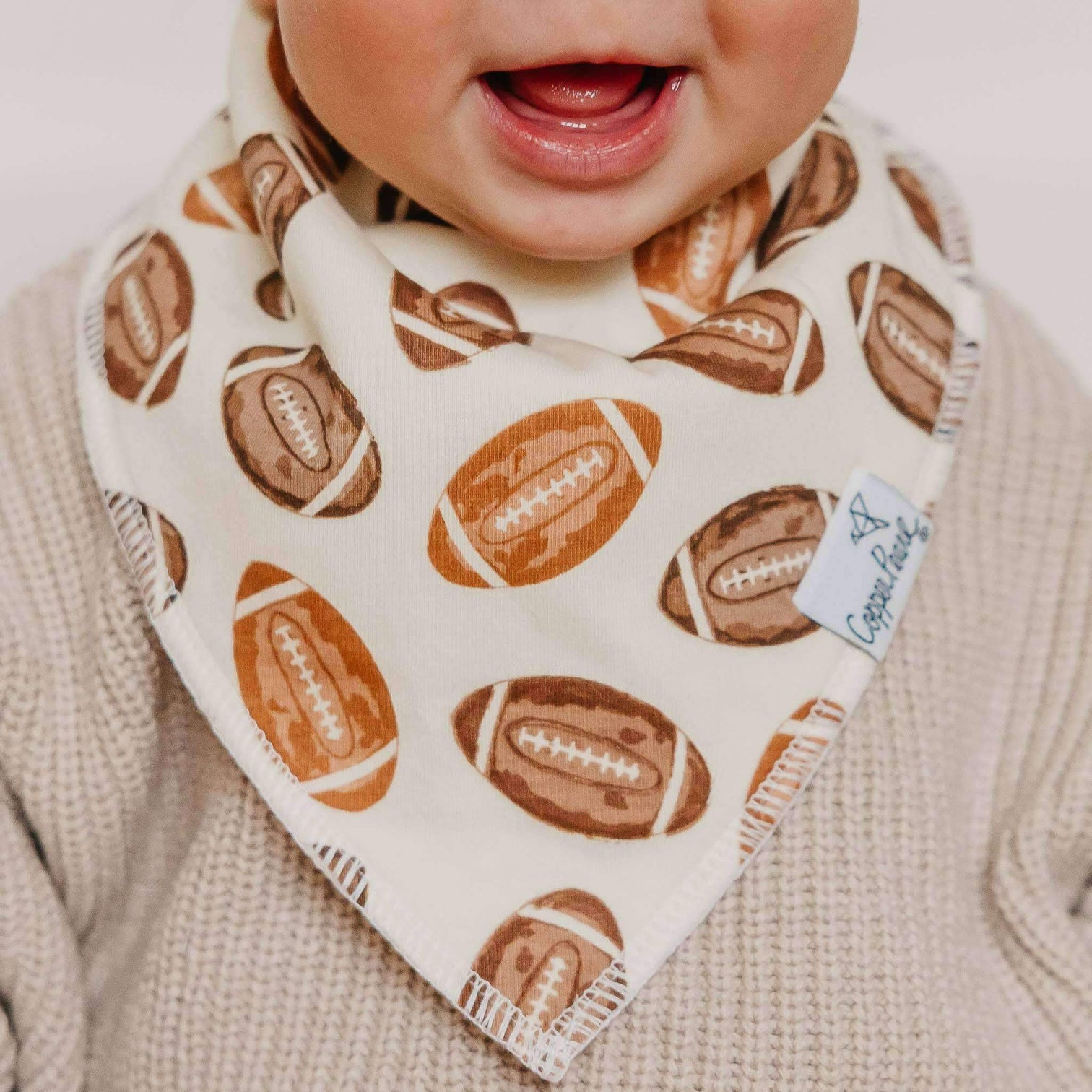 Copper Pearl Bandana Bibs