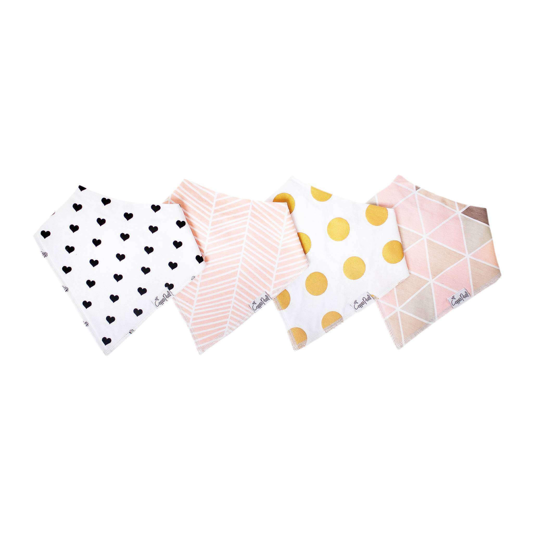 Baby Bandana Bibs - Blush