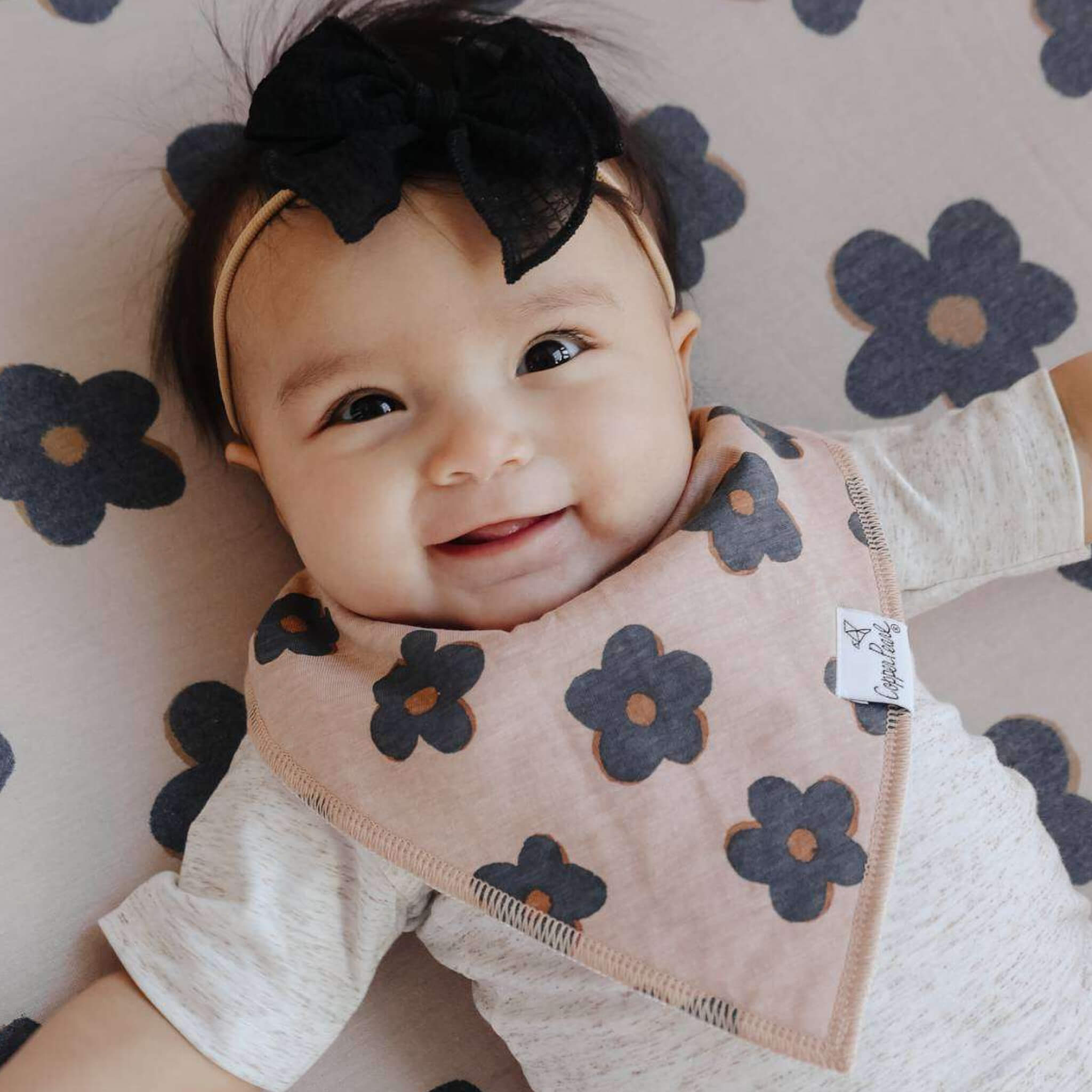Baby First Tan 4 Pack Baby Bandana Bibs - Gemma In Tan – Copper Pearl