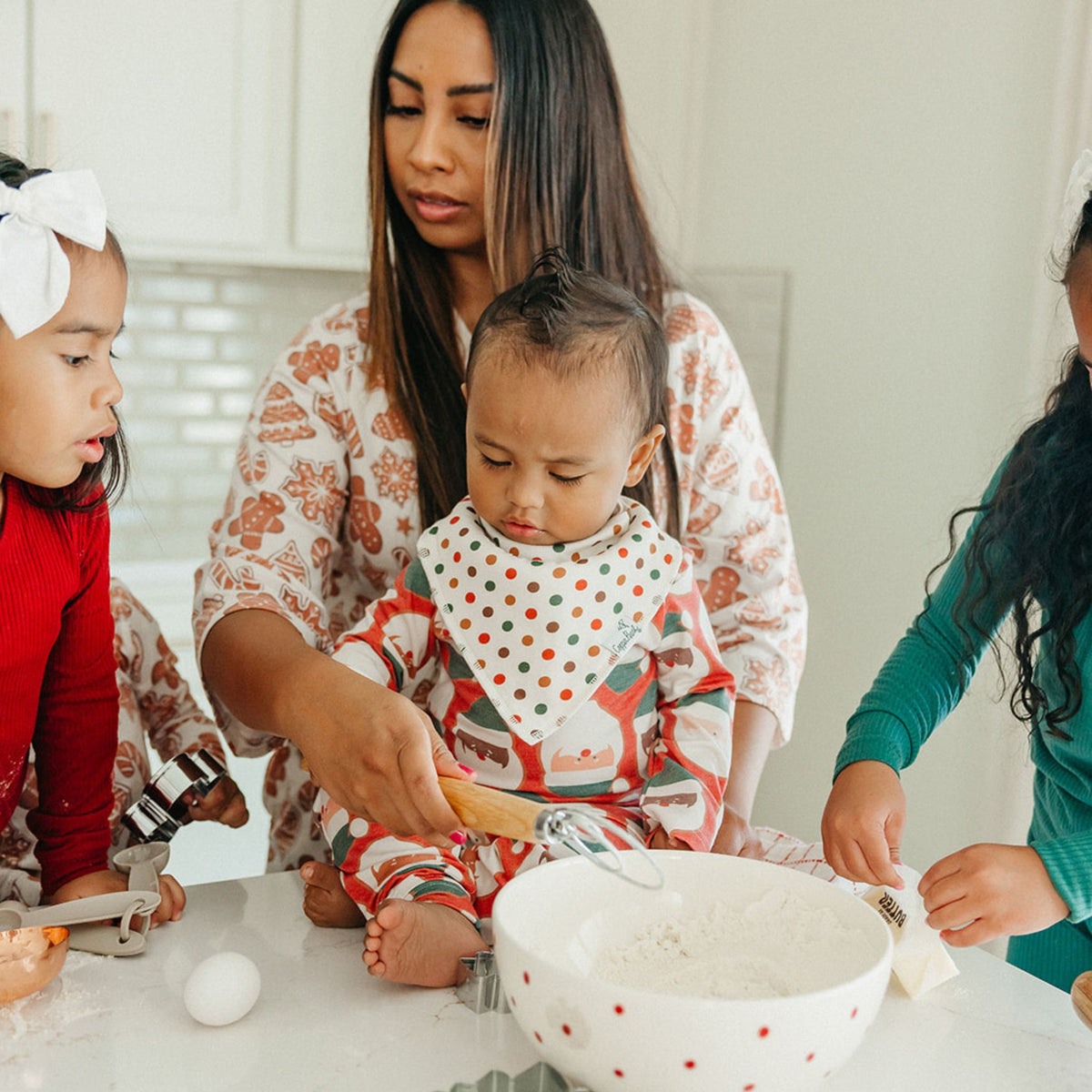 Baby Bandana Bibs - Gingerbread