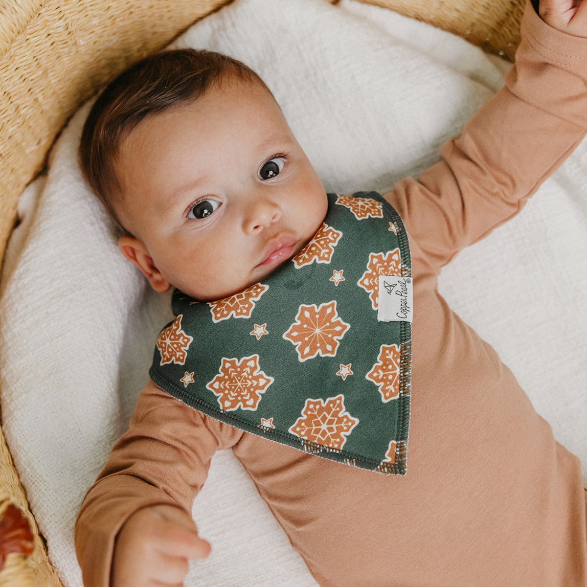 Baby Bandana Bibs - Gingerbread