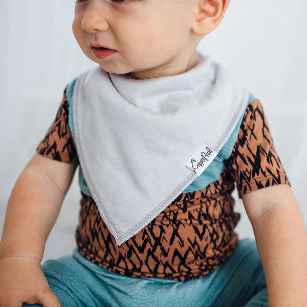 Baby Bandana Bibs - Grey Basics