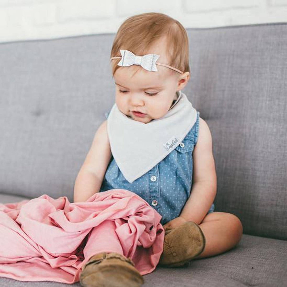 Baby Bandana Bibs - Grey Basics