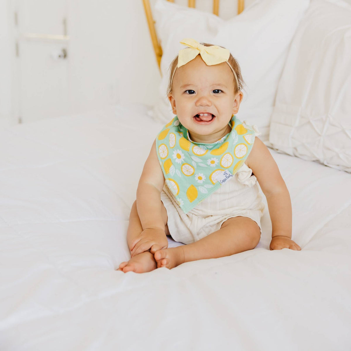 Baby Bandana Bibs - Lemon