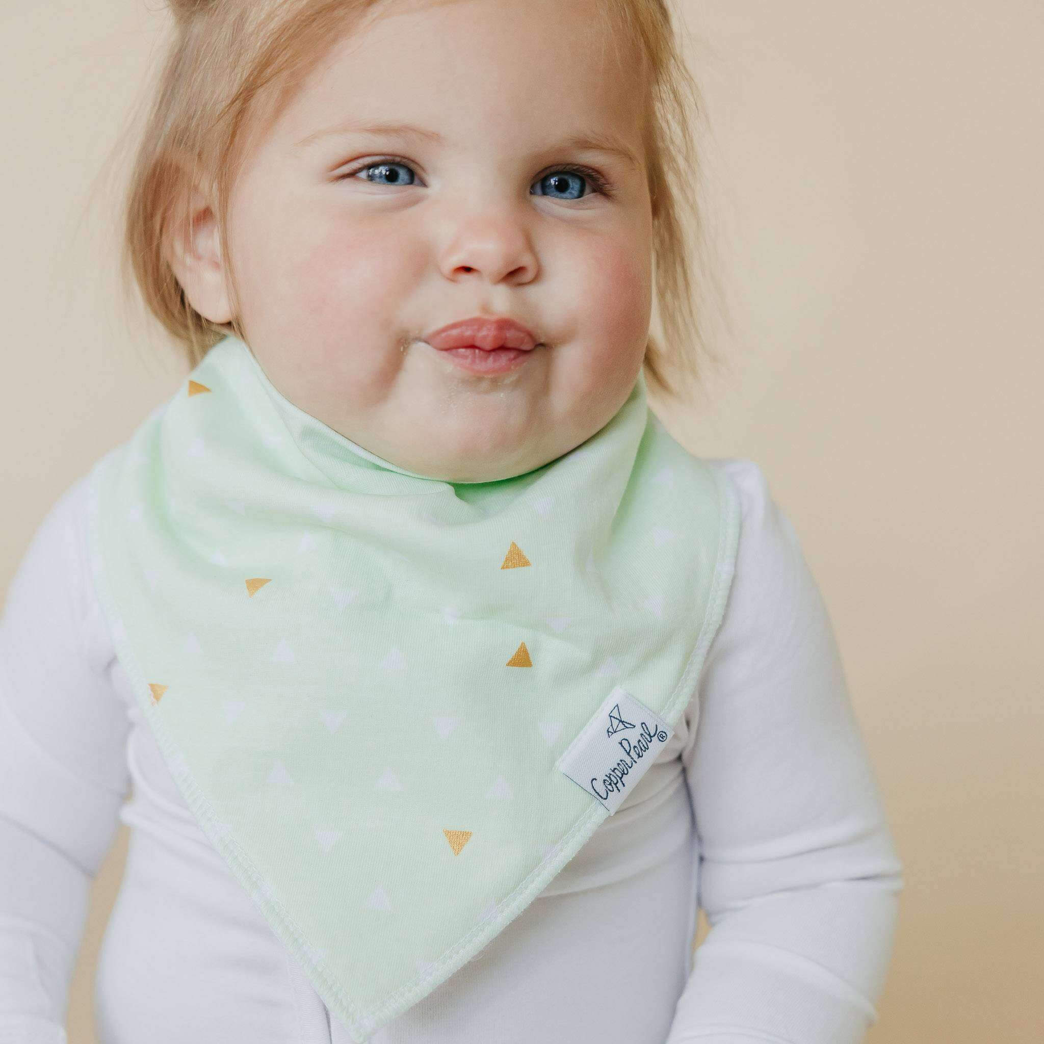 Lot De 5 Bavoirs Bandana Réglables Pour Bébé Pippi - Coton Bio Absorbant, Design Simple Et Pratique