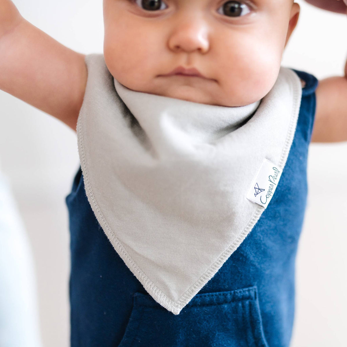 Baby Bandana Bibs - Stone