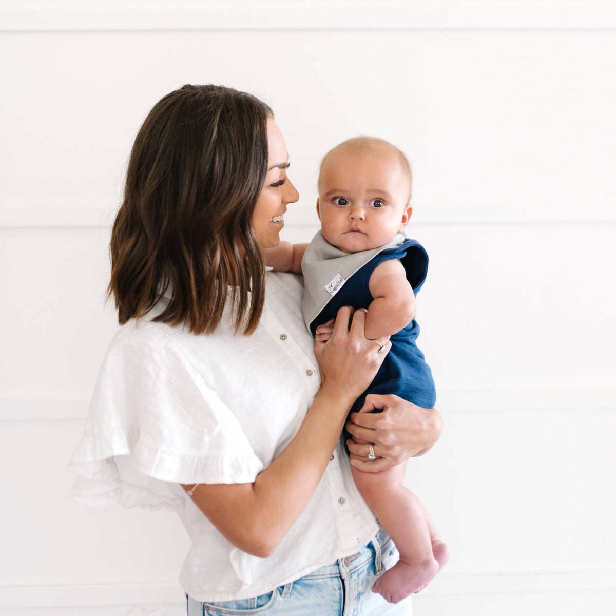 Baby Bandana Bibs - Stone