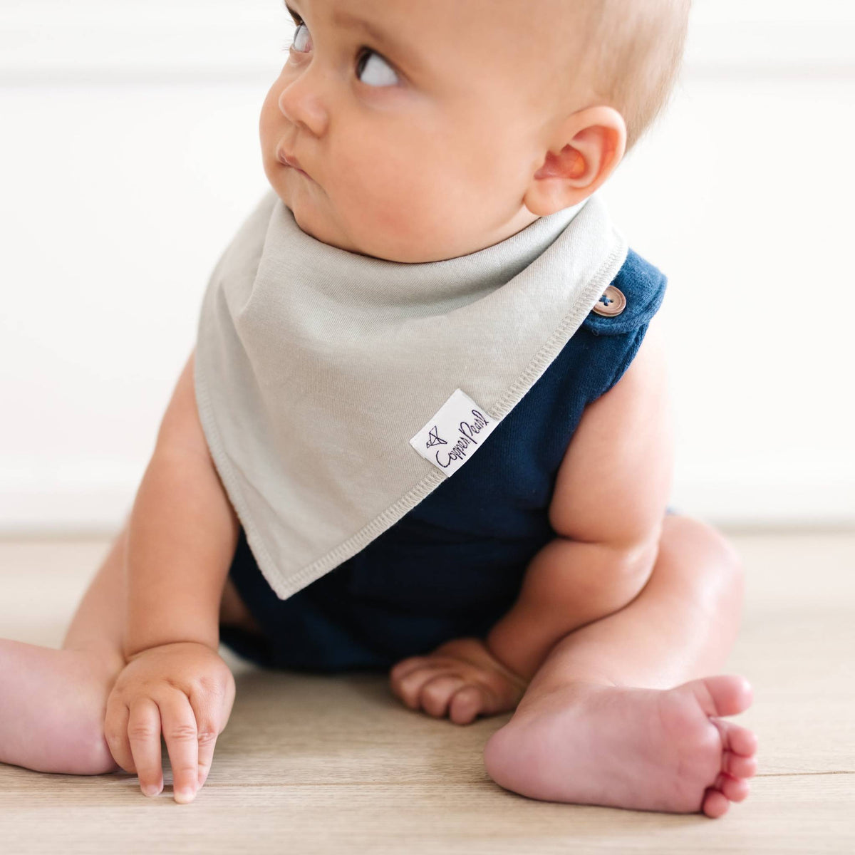 Baby Bandana Bibs - Stone