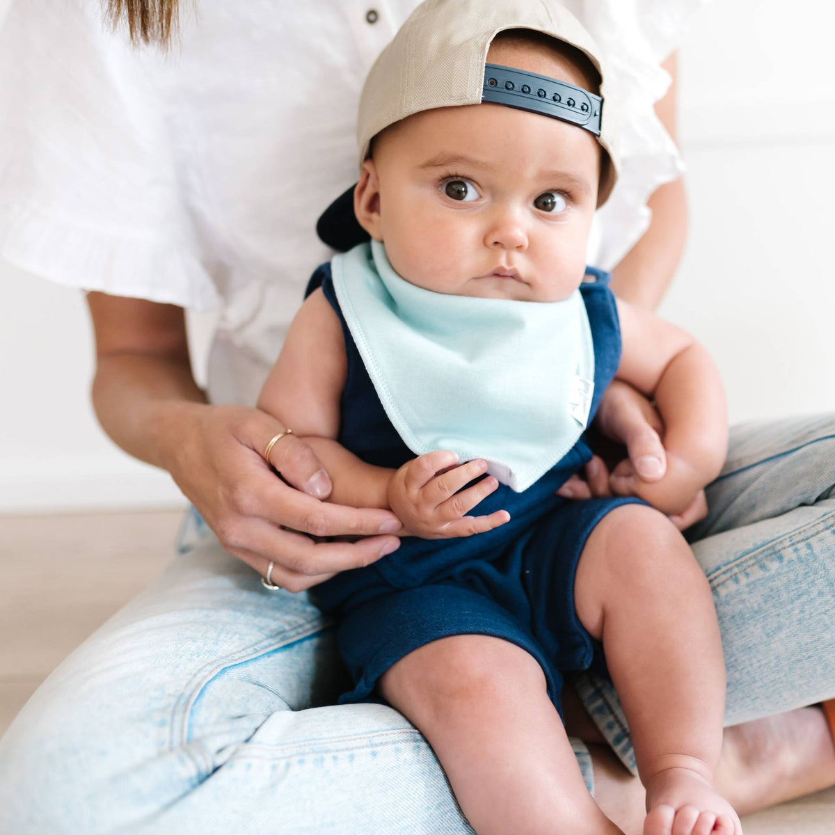 Baby Bandana Bibs - Stone