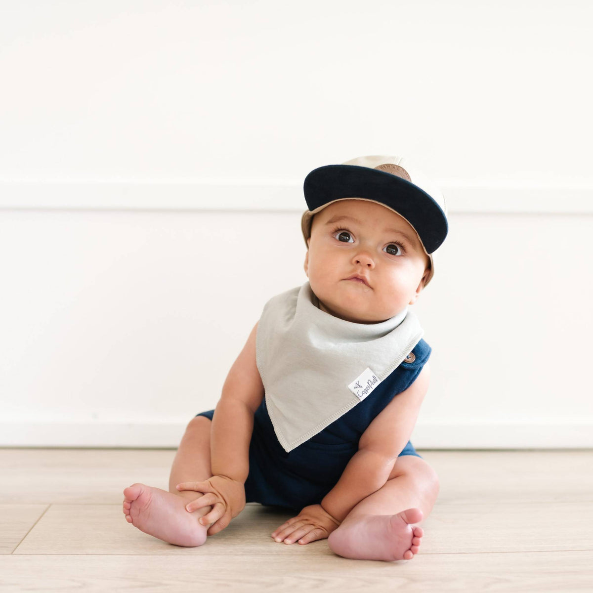 Baby Bandana Bibs - Stone