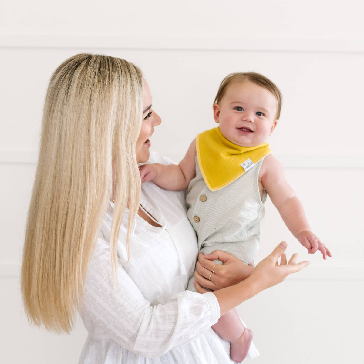 Baby Bandana Bibs - Stone