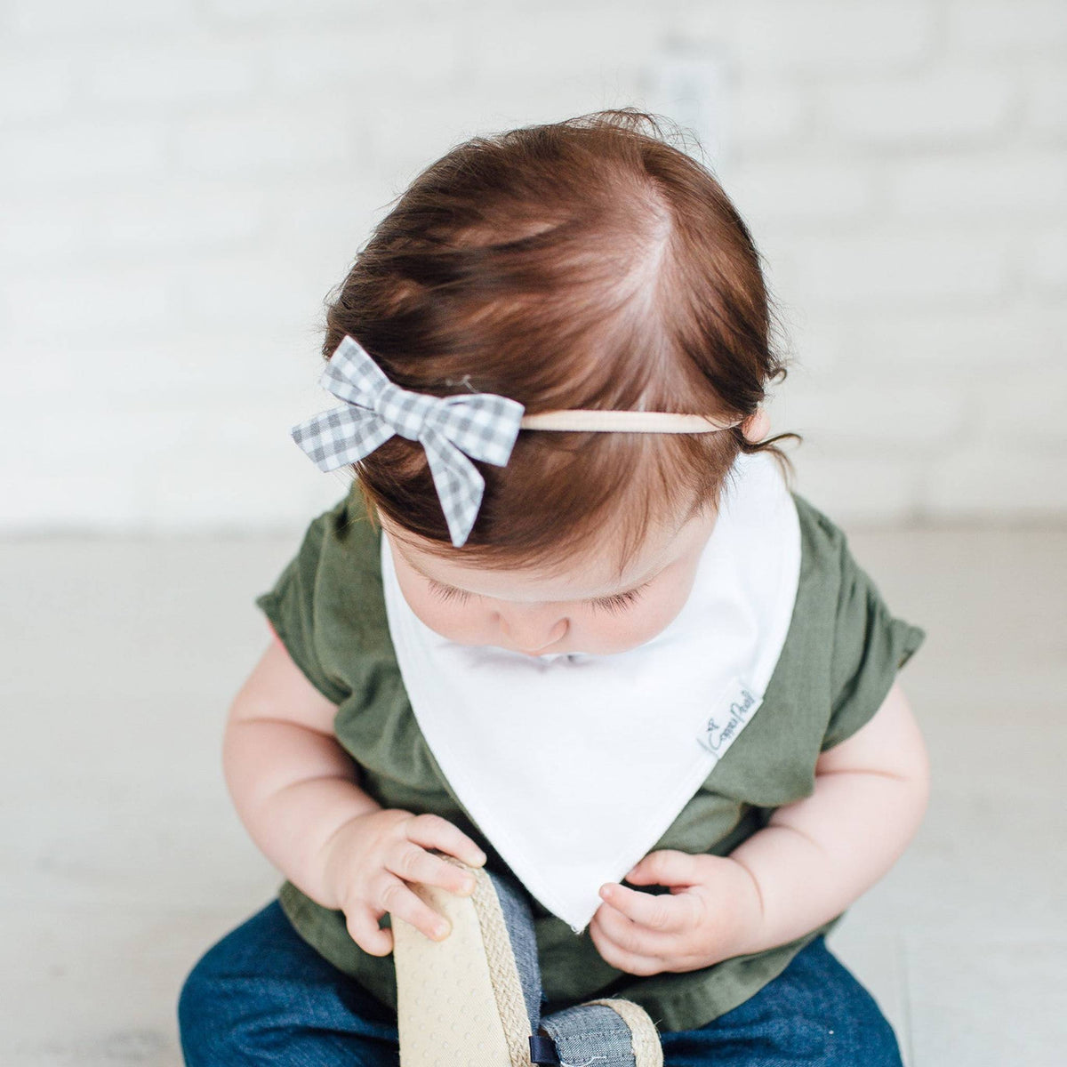 Baby Bandana Bibs - White Basics