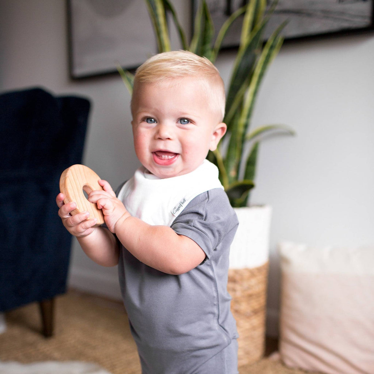 Baby Bandana Bibs - White Basics