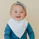Baby Bandana Bibs - White Basics