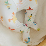 Footed Baby Pants - Sesame Friends