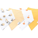 4 Pack Baby Bandana Bibs - Dozer