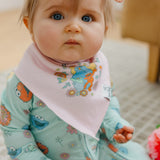 4 Pack Baby Bandana Bibs - Sesame Street Retro Floral