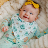 4 Pack Baby Bandana Bibs - Sesame Street Retro Floral