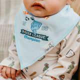 4 Pack Baby Bandana Bibs - Sesame Street Varsity Friends