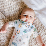 4 Pack Baby Bandana Bibs - Sesame Street Varsity Friends