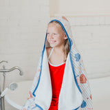 Premium Big Kid Hooded Towel - All Star