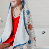 Premium Big Kid Hooded Towel - All Star