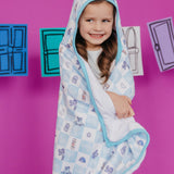 Premium Big Kid Hooded Towel - Monsters, Inc. Medley