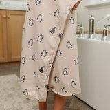 Premium Big Kid Hooded Towel - Penguins