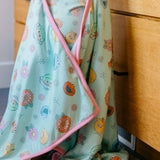 Premium Big Kid Hooded Towel - Sesame Street Retro Floral