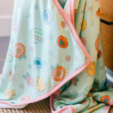 Premium Big Kid Hooded Towel - Sesame Street Retro Floral