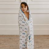 Premium Big Kid Hooded Towel - Speedster